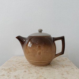 Handmade Ombre Ceramic Neutral Tea Pot